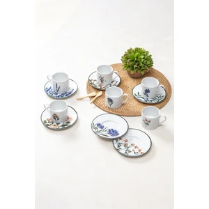 Flower Garden Çay Fincanı 180CC 6 Kişilik 12 Parça