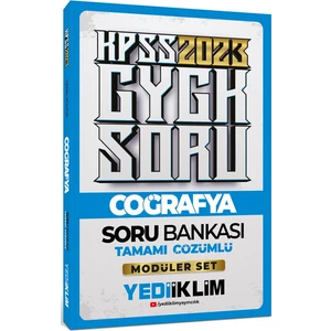 Yediiklim Yayınları KPSS 2023 Genel Kültür Coğrafya Tamamı Çözümlü Soru Bankası  