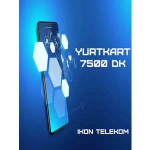 İkon Telekom YurtKart 7500 Dakika - Ankesörlü Telefon Arama Kartı Pini