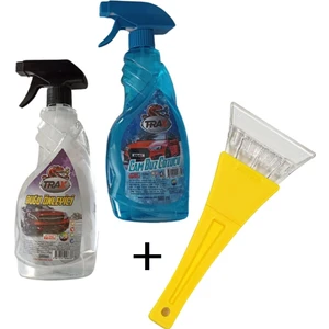 Ankanorm Oto Cam Buz Çözücü Sprey (500ML) + Araç Buğu Önleyici (500ML) + Araba Buz Kazıyıcı Oto 3’lü Kış Set