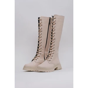 Rosemery Bağcıklı Içten Fermuarlı Vegan Deri Termal Kauçuk Bot 45024