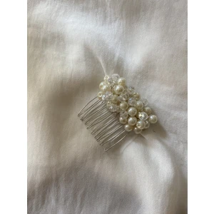 Pearly Handmade Inci Kristal Mini Tarak Toka