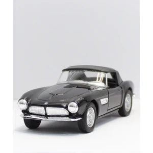 Siyah Bmw 507 1956 Çek Bırak Metal Oyuncak Araba 12 cm
