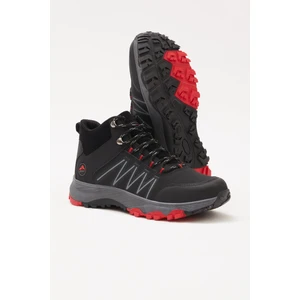 Tonny Black Erkek Siyah Kırmızı Rahat Kalıp Bağcıklı Bot