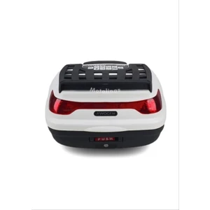 Premium 52 Litre Beyaz Motosiklet Arka Çanta