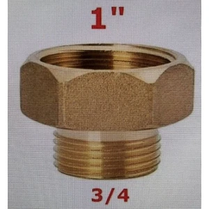Sarı Lüle Ters Redüksiyon Nipel 1x3/4"