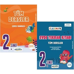 Okyanus Yayınları 2. Sınıf Classmate Tüm Dersler Soru Bankası + Tüm Dersler Evde Tekrar Kitabı