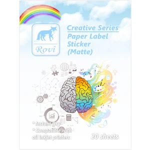 Creative Kağıt Etiket - Mat - 20 Yaprak - A4