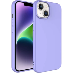 Caseart Apple iPhone 14 Kapak Içi Kadife Lansman Lux Silikon Kılıf - Lila