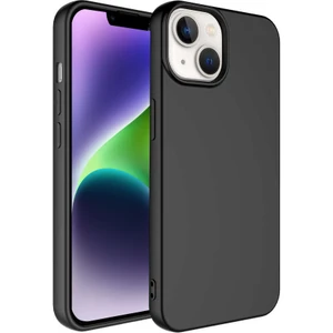 Caseart Apple iPhone 14 Kapak Içi Kadife Lansman Lux Silikon Kılıf - Siyah