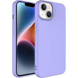Caseworld Apple iPhone 14 Plus Kapak Içi Kadife Lansman Lux Silikon Kılıf - Lila