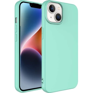 Caseworld Apple iPhone 14 Plus Kapak Içi Kadife Lansman Lux Silikon Kılıf - Turkuaz