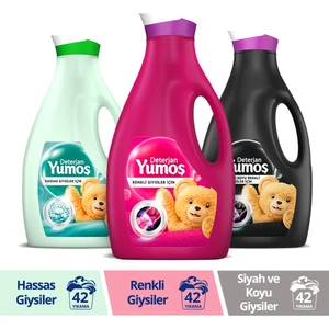 Sıvı Bakım Çamaşır Deterjanı 2520 ml Renkli Giysilerx2 + Siyahlarx1 + Hassas Giysilerx1
