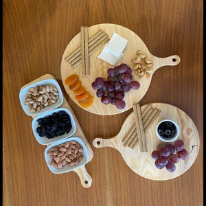 By Nes Doğal Ahşap 3'lü Sunumluk