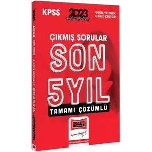 Yargı Yayınevi  2023 KPSS Genel Yetenek Genel Kültür  Tamamı Çözümlü Son 5 Yıl Çıkmış Sınav Soruları