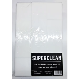 Superclean Oto  Yıkama  ve  Sıva  Süngeri    24  Adet   - 17X14X6  cm