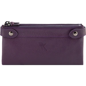 Karali Deri Portföy Cüzdanı  Mürdüm BC413-09