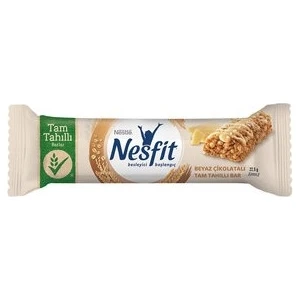 Nesfit Beyaz Çikolatalı Tam Tahıllı Bar 22.5 gr X16 Ad