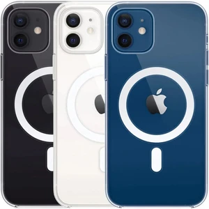 Iphone 12 Pro Kılıf Magsafe Wireless Şarj Destekli Şeffaf Kapak Magnetic Crystal Case