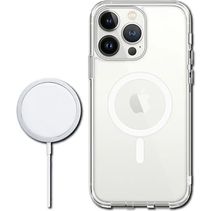 Iphone 11 Pro MAX Kılıf Magsafe Wireless Şarj Destekli Şeffaf Kapak Magnetic Crystal Case