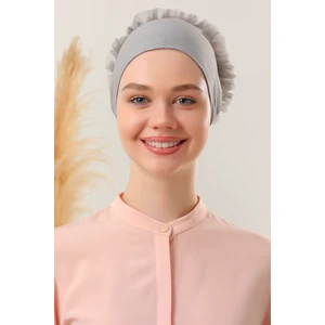 Melodi Scarf Tesettür Fırfırlı Bone