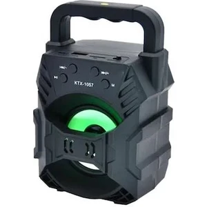 KTS-1057 Işıklı Bluetooth Hoparlör Siyah