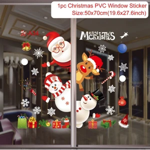 Shop Noel Temalı Duvar/Pencere Stickerı - Çok Renkli (Yurt Dışından)