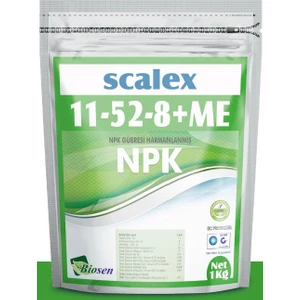 Biosen-Scalex-11-52-8 +Me (Harmanlanmış Npk Yaprak Gübresi)- 1kg