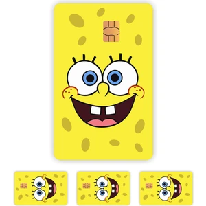 Quart Aksesuar 4 Adet Sünger Bob Kart Kaplama Sticker Kart Etiketi