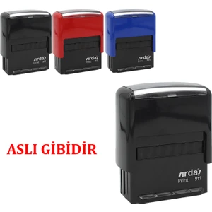 911 Hazır Kaşe ( Aslı Gibidir ) Kırmızı Mürekkep