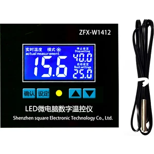 ZFX-W1412A 220VOLT 16A LCD  Pano Tip Termostat Kuluçka Makinalarına Uygun