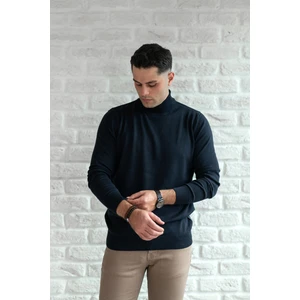 Yarım Balıkçı Slimfit Likralı Erkek Kazak