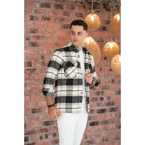Oversize Ekoseli Çift Cep Erkek Kalın Oduncu Gömlek