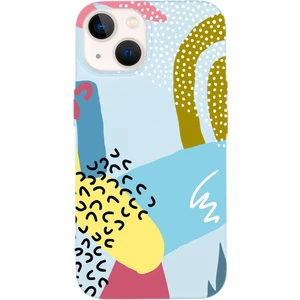 iPhone 14 Uyumlu Colorful Pattern Desenli Premium Silikonlu Lansman Telefon Kılıfı