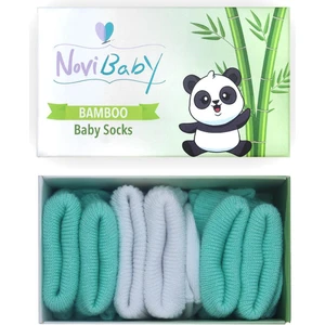 3'lü Bambu Yenidoğan Bebek Çorabı I Minty I 0-6 Ay