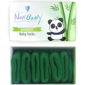 3'lü Bambu Yenidoğan Bebek Çorabı I Pine Green I 0-6 Ay