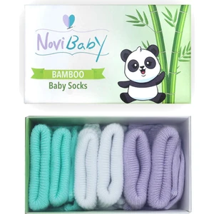 3'lü Bambu Yenidoğan Bebek Çorabı I Trendy I 0-6 Ay