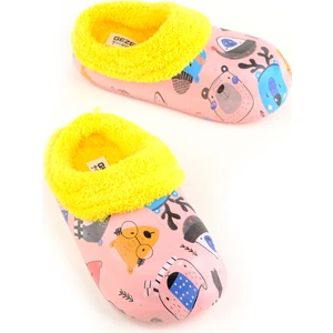 Kışlık Kız Çocuk Islak Zemin Içi Peluşlu Terlik