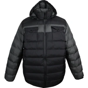 Erkek Büyük Beden Battal Boy Kapüşonlu Mont 2XL-13XL