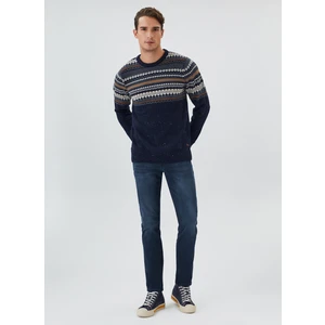 Lee Cooper O Yaka Jakarlı Lacivert Erkek Kazak 231 Lcm 241003 Darıan Lacä°vert