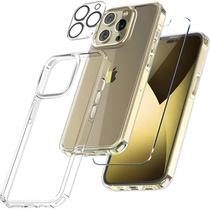 Apple iPhone 14 Pro Max Üçlü Set Kamera Lensi + Kılıf + Nano Cam Ekran Koruyucu