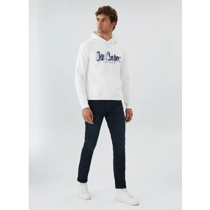 Lee Cooper Kapüşon Yaka Kirik Beyaz Erkek Sweatshirt 231 Lcm 241020 Tess Off White