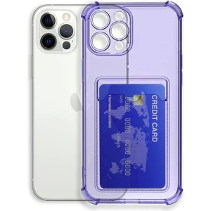 Apsuwaiphone 14 Pro Kılıf Kartlıklı Darbe Korumalı Silikon