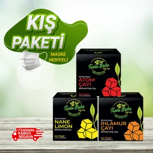 Tanla Baba kış Paketi Bitki Çayı (Atom, Nane Limon, Ihlamur) 3X170 gr