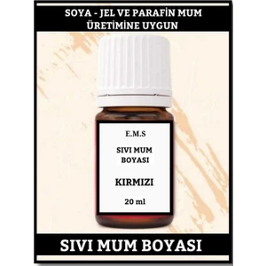 E.m.s Sıvı Mum Boyası Kırmızı 20 Ml.