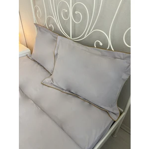 Calina Home Gri Kenarlı Işleme Detaylı Yastık Kılıfı