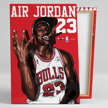 SML Tablo Puro İçen Michael Jordan Art Chicago Bulls Fiyatı