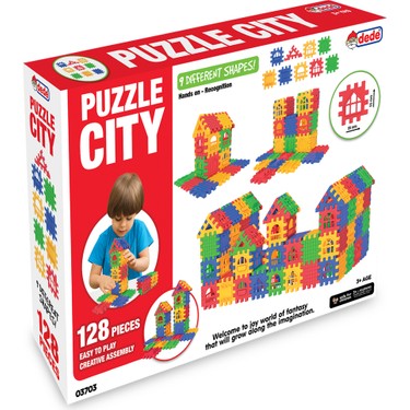 Dede 03703 Dede, Puzzle City 128 Parça Fiyatı - Taksit Seçenekleri
