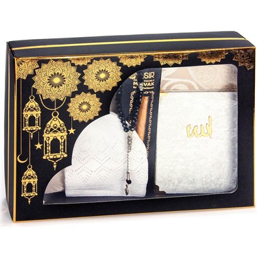 Çeyizlik Seccade Seti Yasin Tesbih Misvak Takke Hediyelik Kitabı