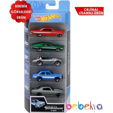 Hot Wheels Beşli Araba Seti 2020 Fast And Furıous Fiyatı